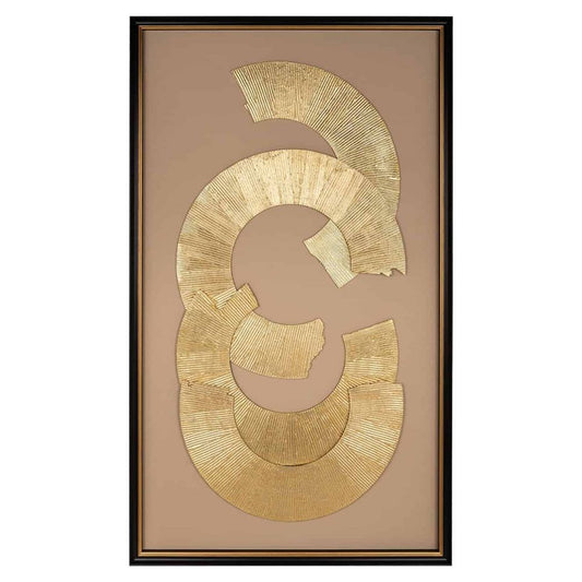 Tablou abstract Auriu L85xH145cm Eden Richmond Interiors