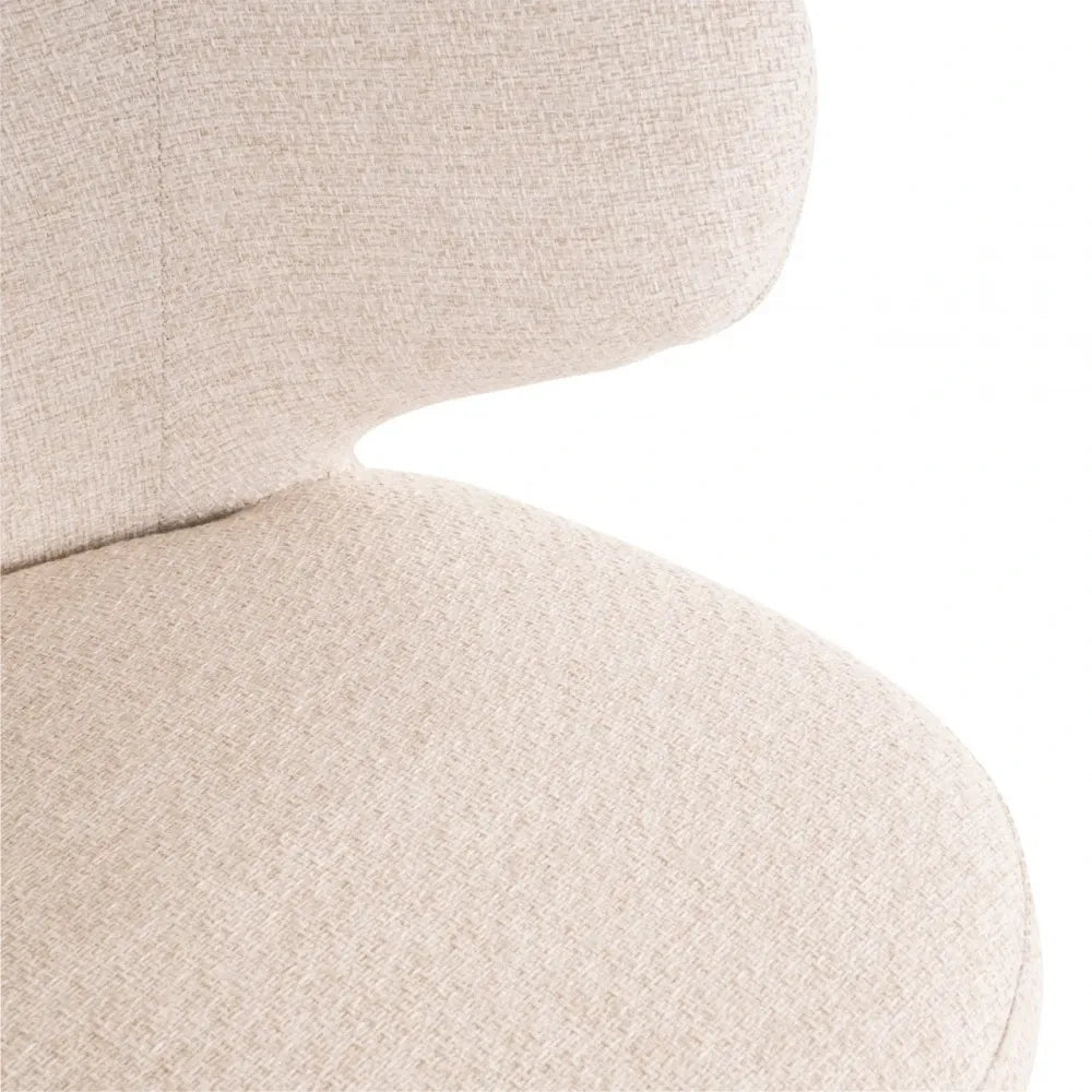Scaun de exterior din Stofa Bej si Metal Bej L58xH81.5cm Nuba Richmond interiors
