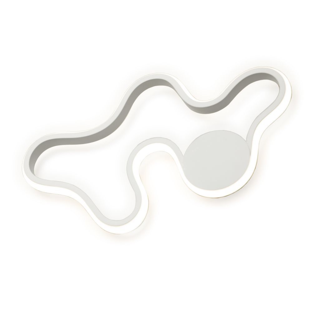 Aplica de perete din Metal Alb cu LED  L47x5xH27cm Marea