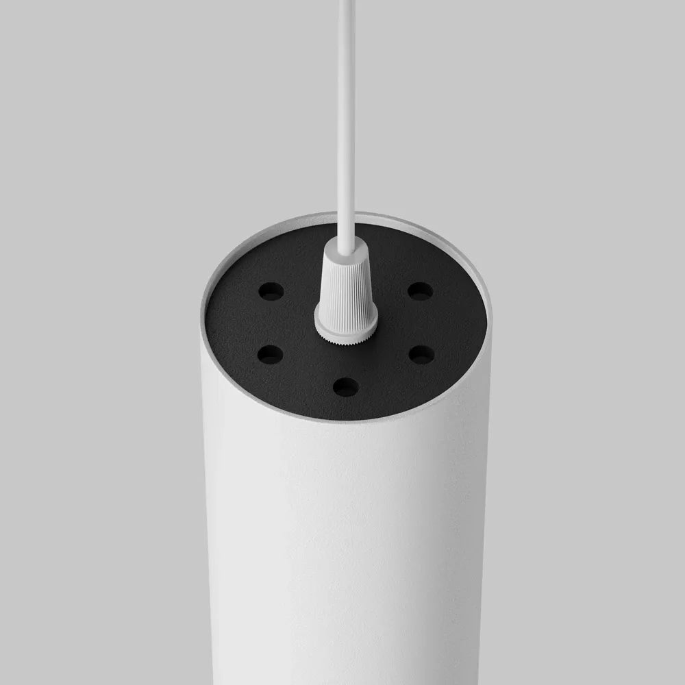 Pendul din Aluminiu Alb H133xD5cm IP 20 12W 1000lm 3000k Focus LED