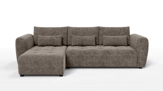 Coltar in forma de L tapitat cu Chenille Maro Sajma 03 L293x171cm Trezzo