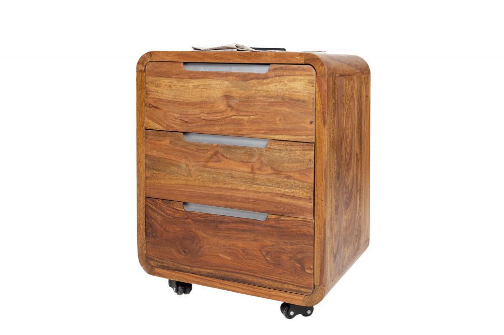 Dulap pentru birou din Lemn masiv de palisandru Maro Goa L50xH60cm