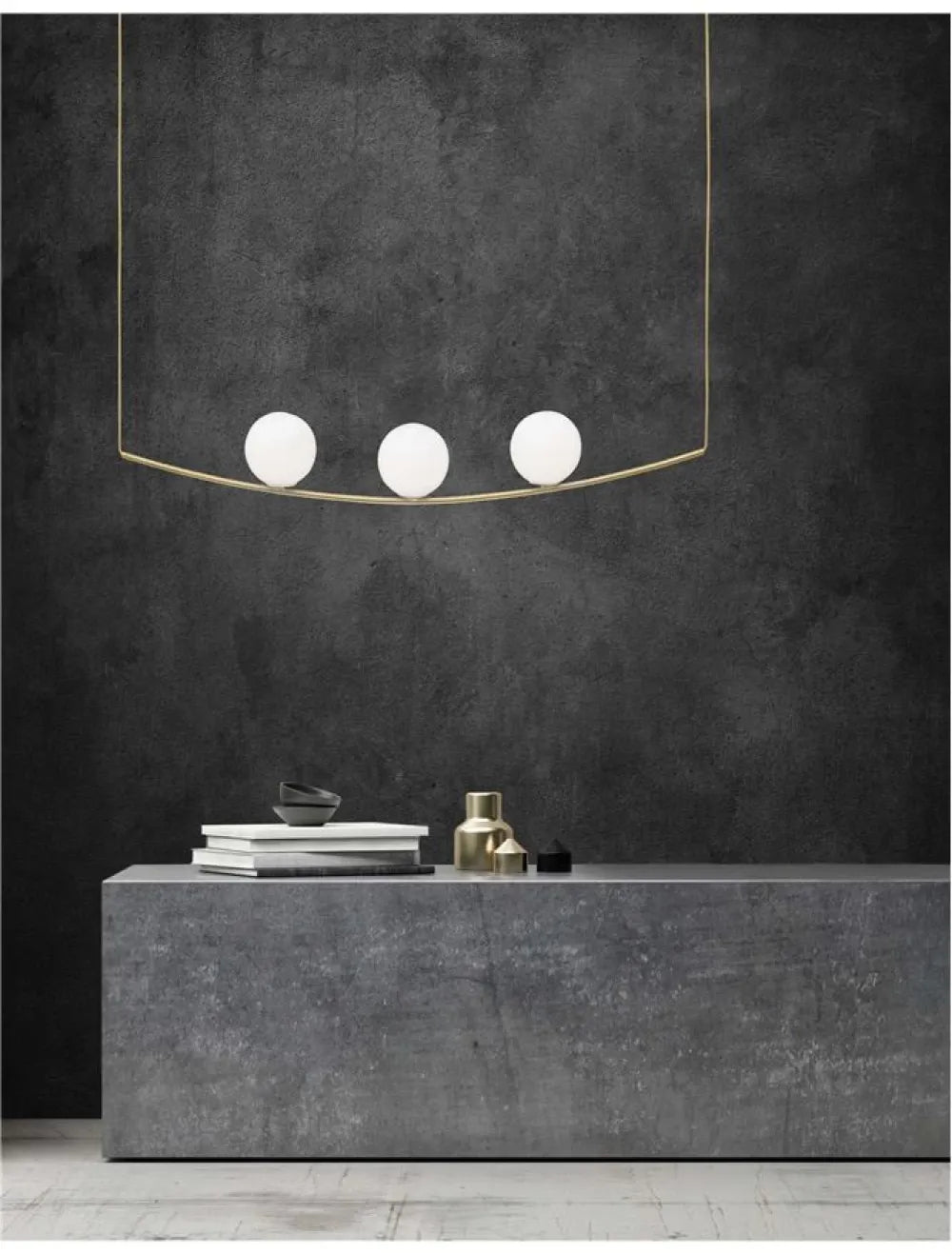 Lustra structura din Metal Auriu si abajur din Sticla Alb H180xL122cm IP20 VITTON