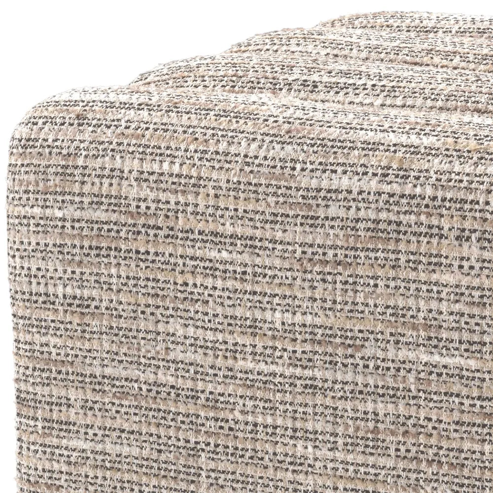 Taburet tapitat cu Stofa Bej L47xA46xH46cm Bente Eichholtz