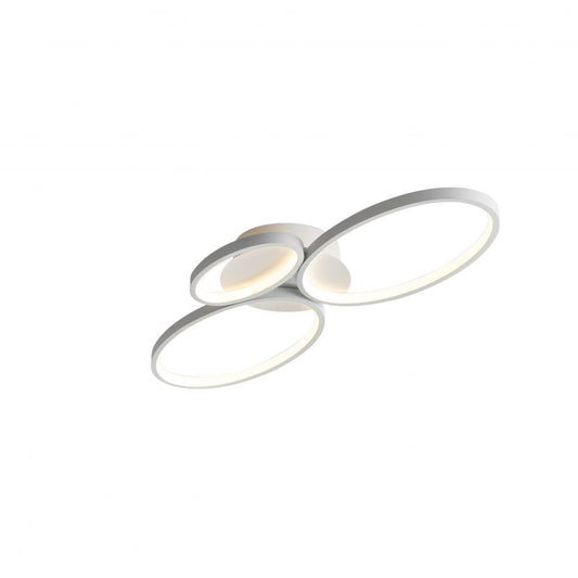Plafoniera Asimetrica din Metal Alb Sios L82xH8cm