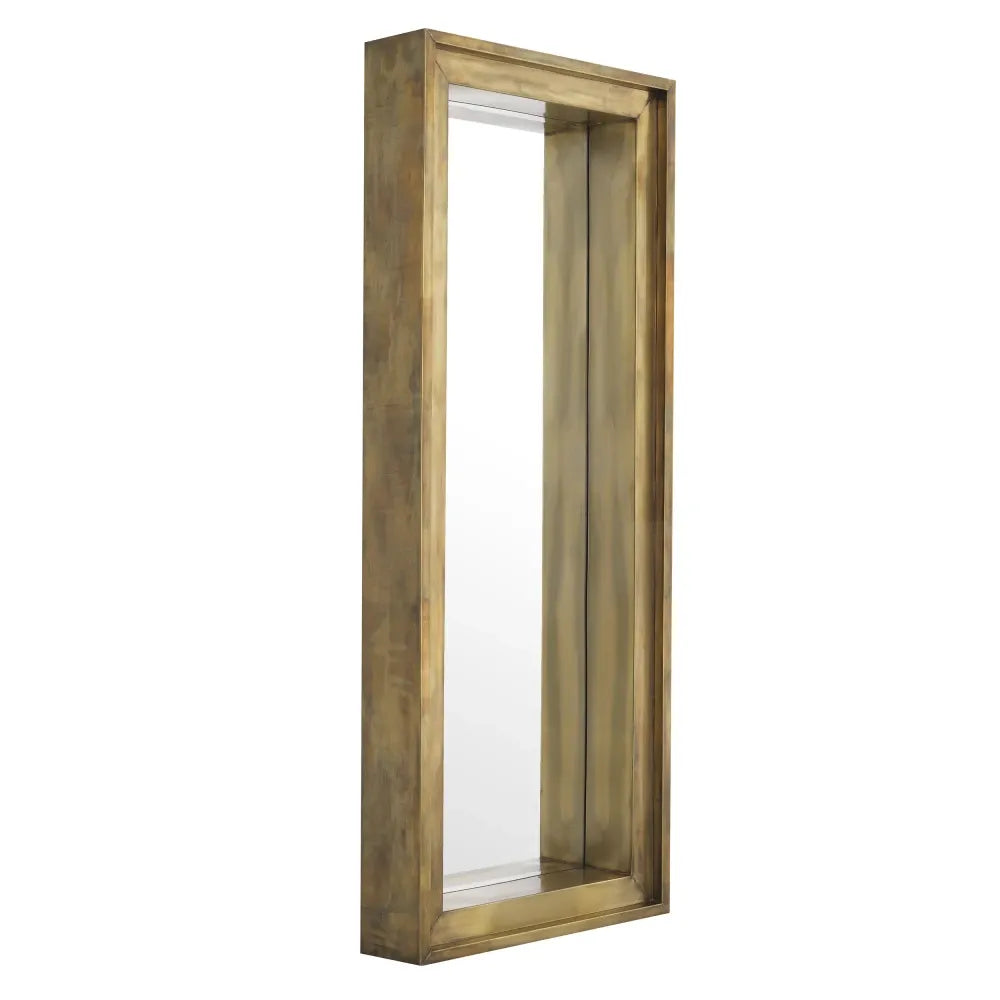 Oglinda cu rama din Metal/MDF Alama L80xH200cm Magenta rectangular L Eichholtz