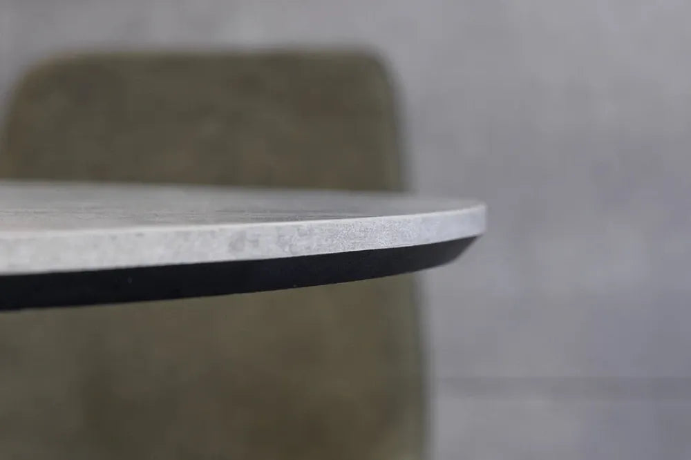 Masa din PAL Gri si Metal Negru D100xH75cm ATELIER