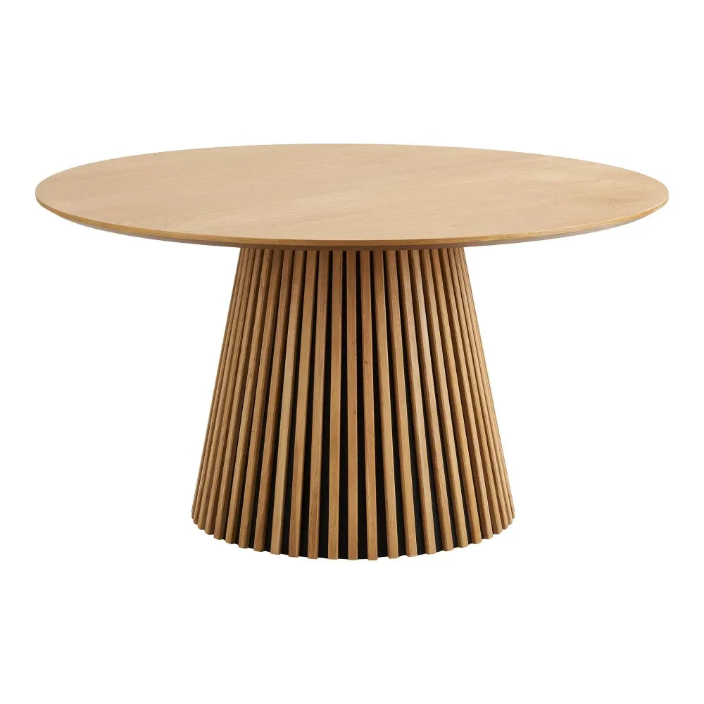 Masa din Furnir de stejar/MDF Maro D140xH75cm Osaka