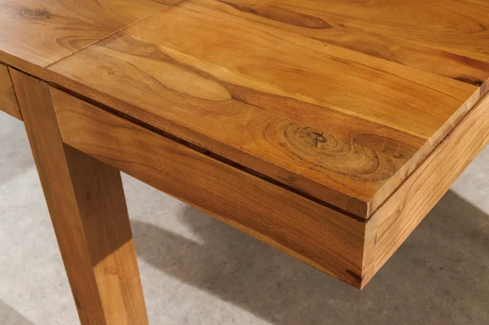 Masa extensibila din Lemn de salcam Maro honey L120-200xH75cm PURE