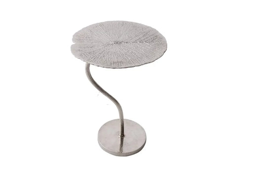 Masuta laterala din Metal Argintiu L40xH59cm Abstract