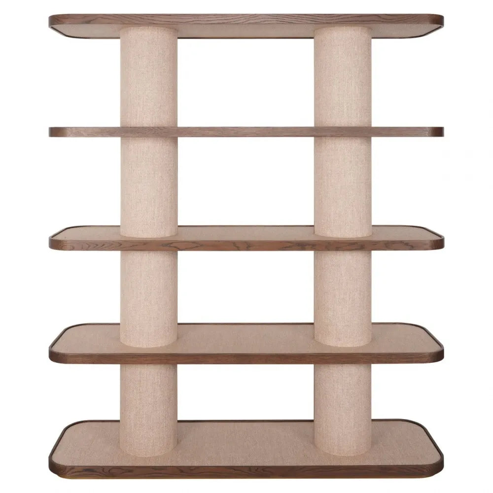 Etajera din Metal/In Auriu/Bej si Lemn/In Maro/Bej L150xH180cm Willox Richmond interiors