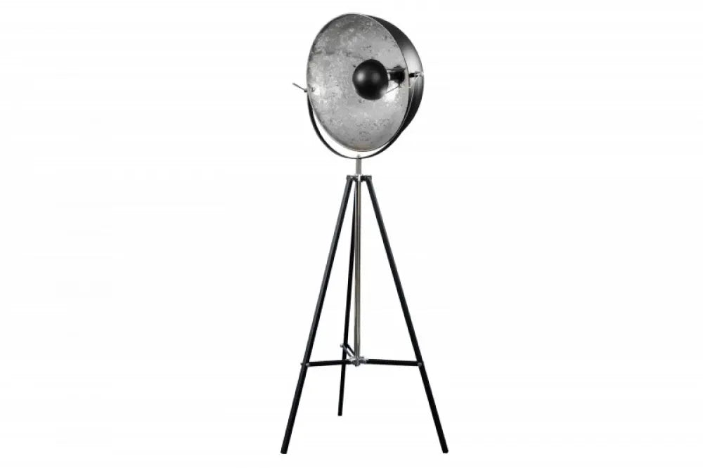 Lampa de podea din Metal Negru/Argintiu H160xL55cm Big studio