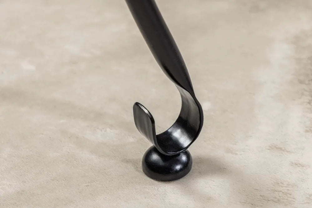 Masuta laterala din Metal Negru L40xH36cm Marrakesh