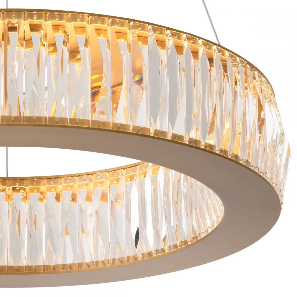 Candelabru din Metal Alama si Cristal Transparent H13xD63cm Vancouver S Eichholtz