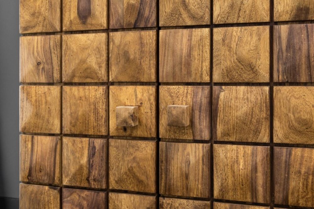 Bar din Lemn masiv de palisandru Maro Mosaico L65/130xH100cm
