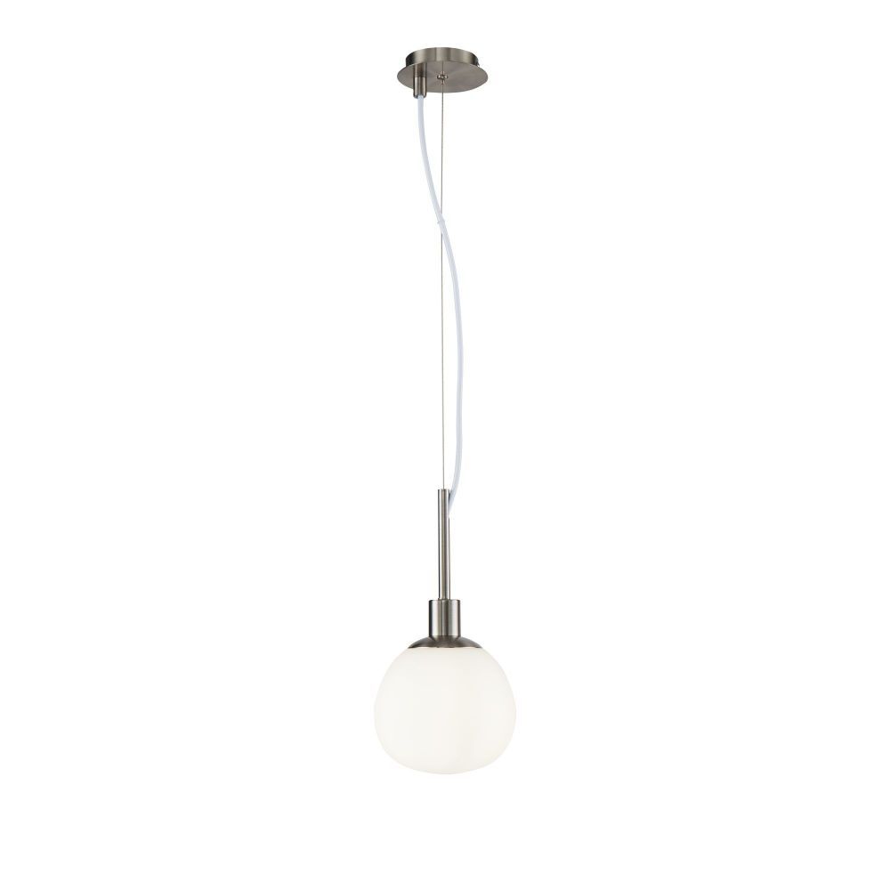 Pendul cu inaltime reglabila din Sticla Alb D15xH181cm Erich