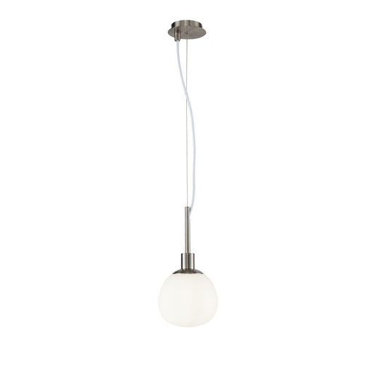 Pendul cu inaltime reglabila din Sticla Alb D15xH181cm Erich