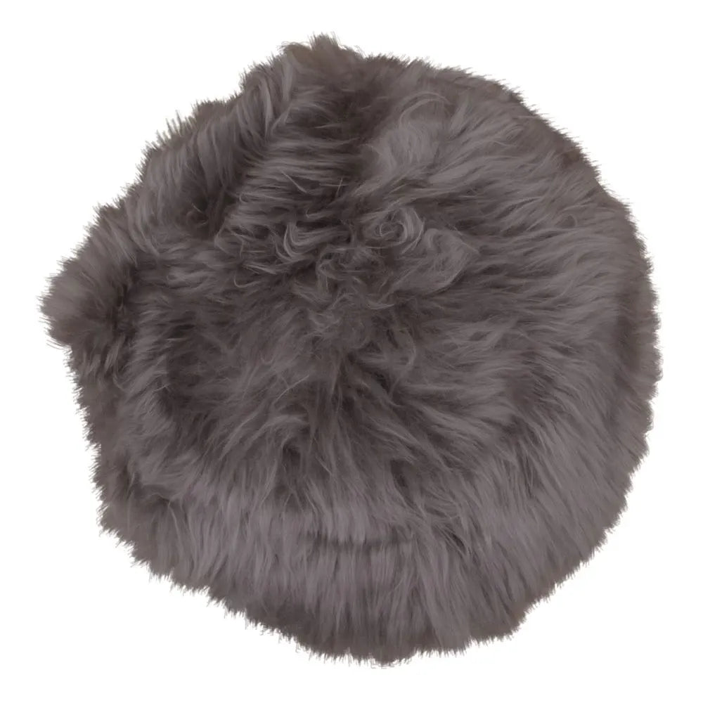 Blanita decorativa pentru scaun Maro deschis D35cm Lambskin