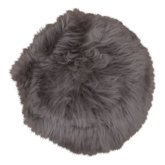 Blanita decorativa pentru scaun Maro deschis D35cm Lambskin