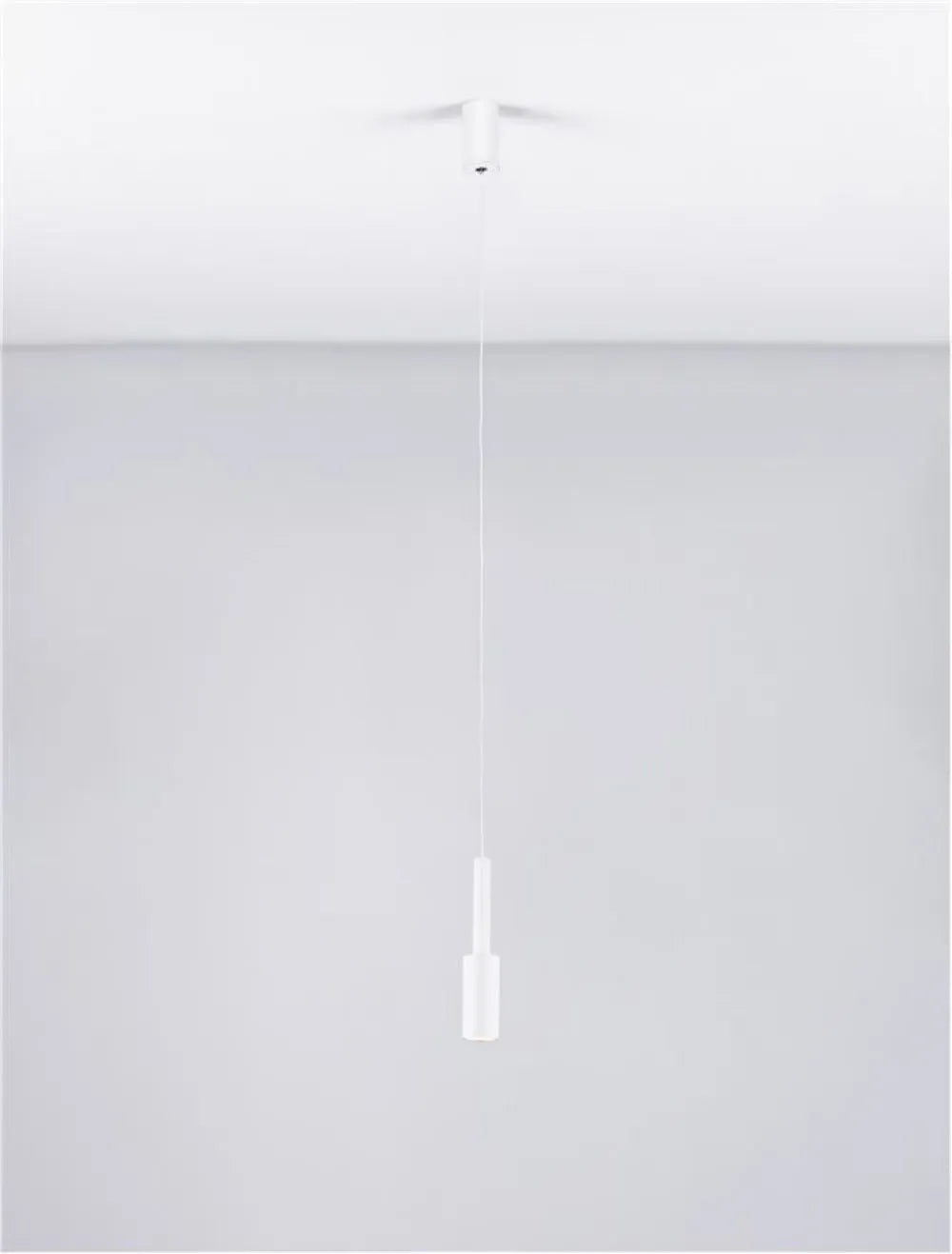 Pendul din Aluminiu Alb H200xL4cm IP20 7W 703lm 3000k JOY