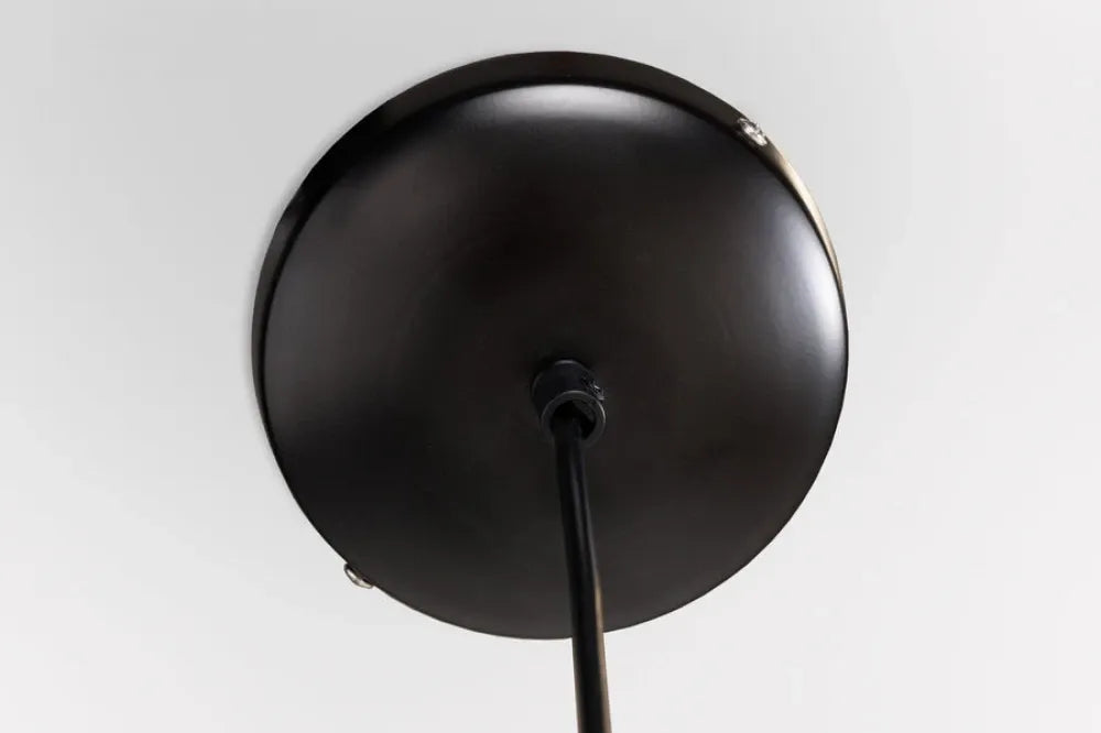 Pendul din Metal Negru si Ratan sintetic Maro D45xH34cm WIENER GEFLECHT