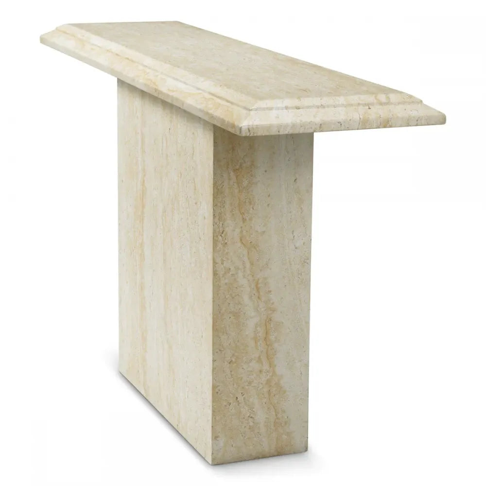 Consola de exterior din Travertin artficial Bej H75xL131cm Charles Eichholtz