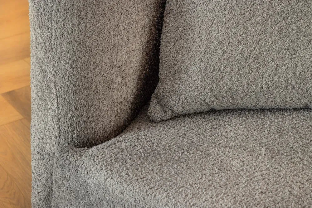 Canapea 3 locuri tapitat cu Stofa boucle Gri L229cm Atelier