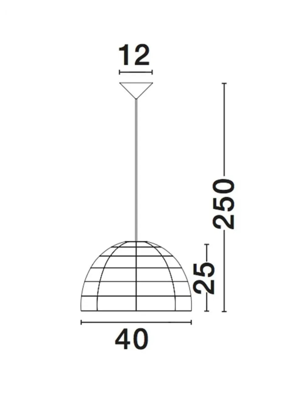 Pendul structura din Metal Negru si abajur din Ratan Bej H250xL40cm IP20 MELODY