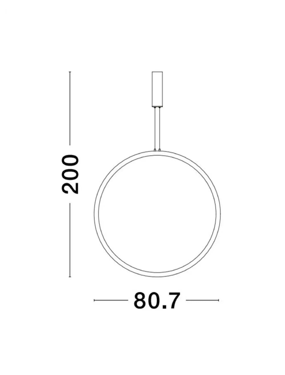 Pendul structura din Aluminiu Auriu si abajur din Acrilic Alb H200xL80.7cm IP20 48W 1685lm 3000k CHANGE