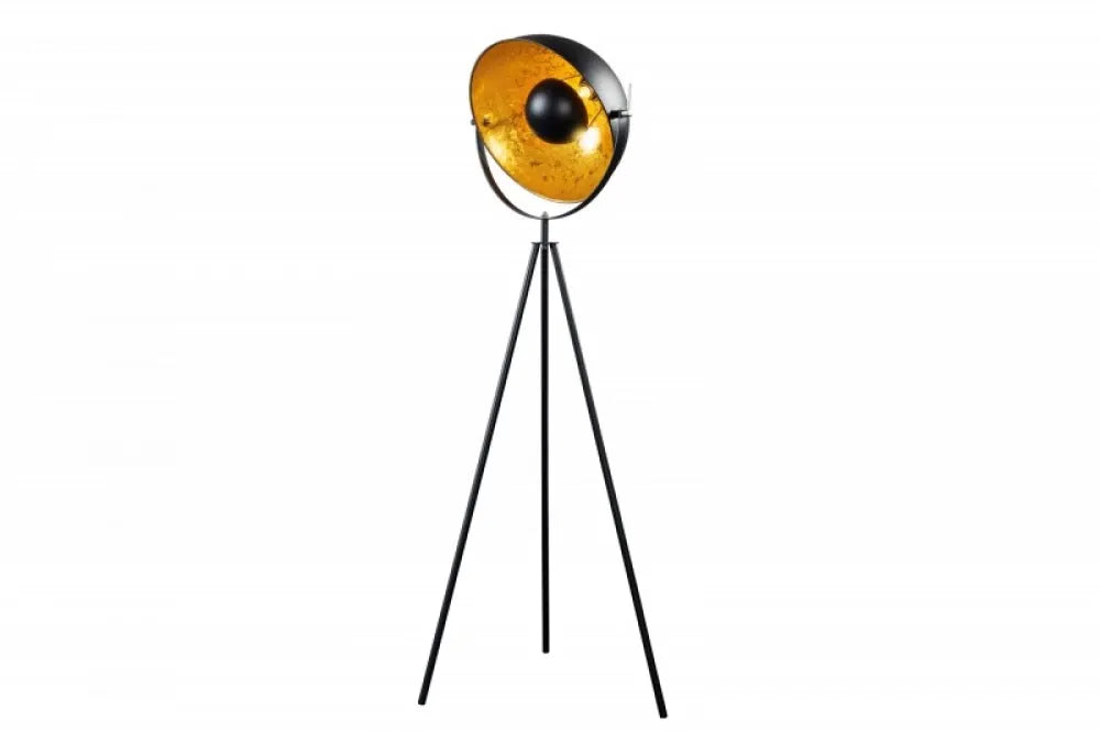 Lampa de podea din Metal Negru/Auriu H145xL65cm Studio
