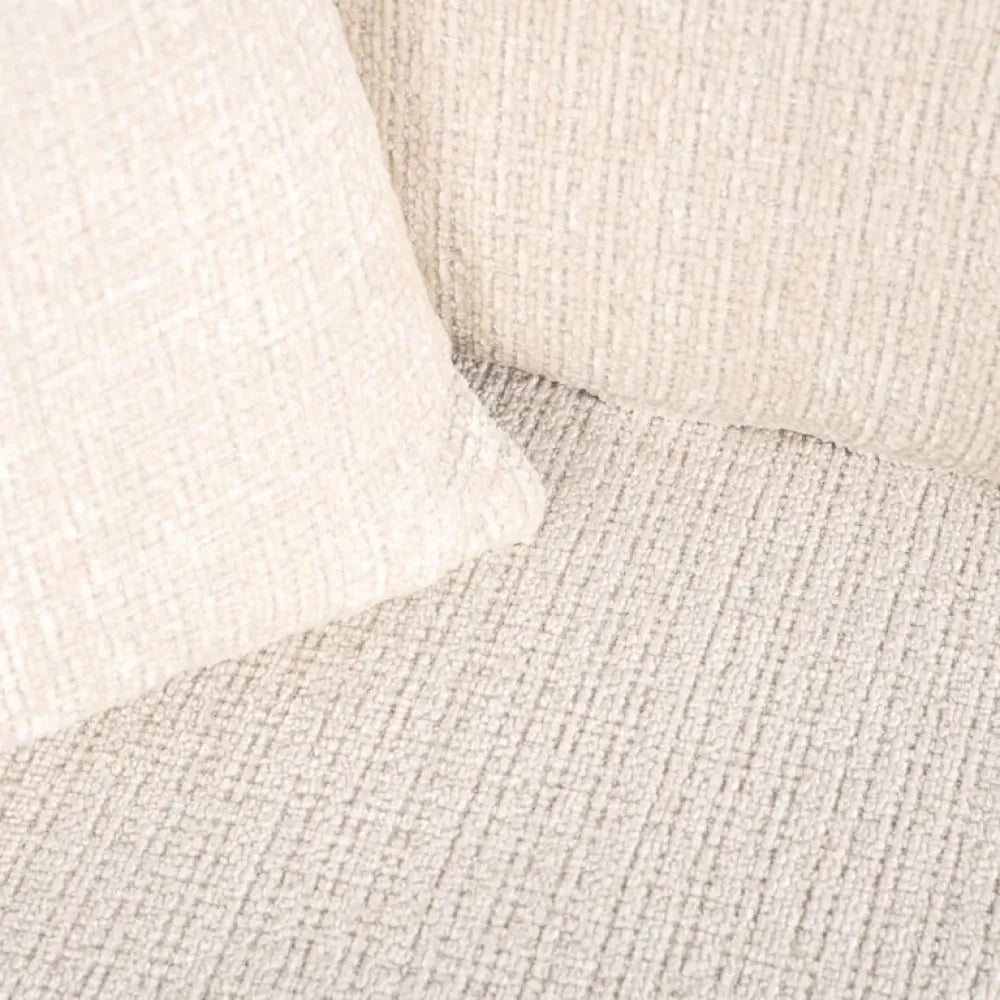 Canapea fixa tapitata cu Chenille Bej L365cm Lusso Richmond Interiors