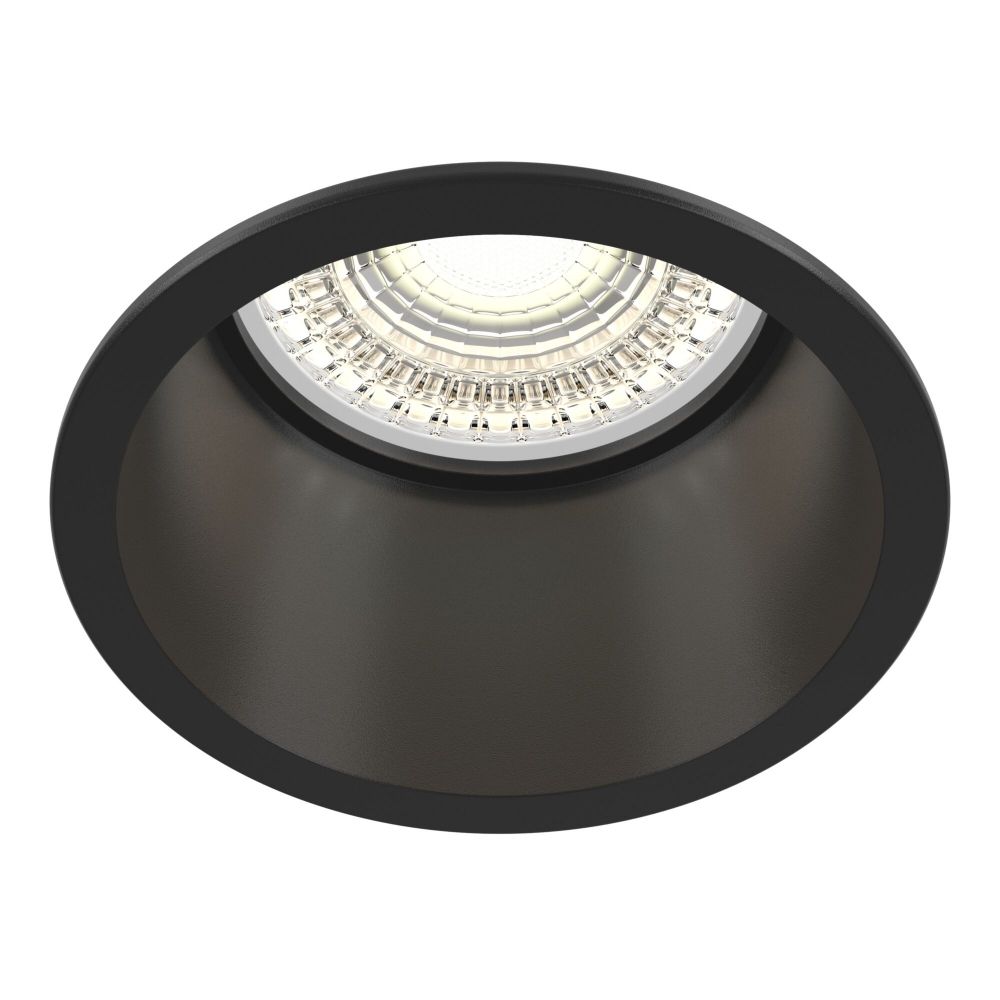 Spot incastra din Aluminiu Negru D7xH6cm Reif
