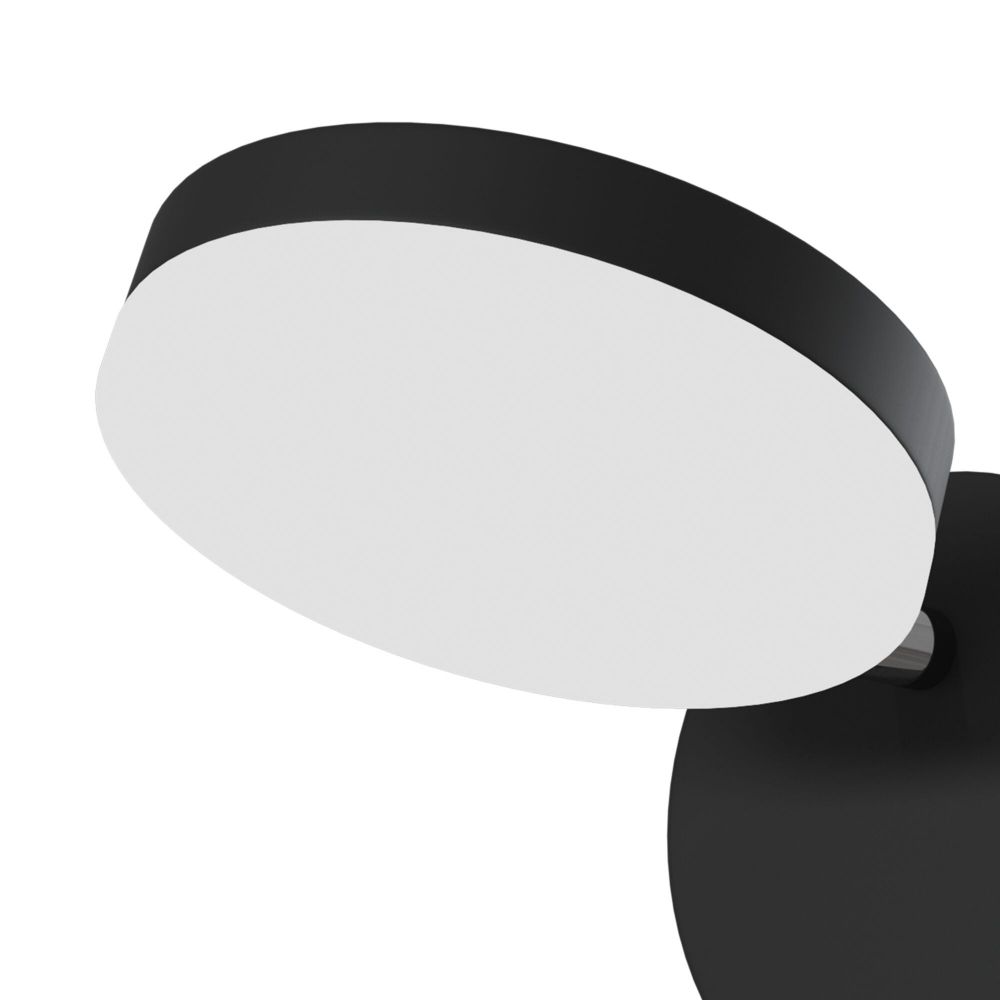 Aplica de perete reglabila din Sticla Negru cu LED L20x15xH21cm Fad