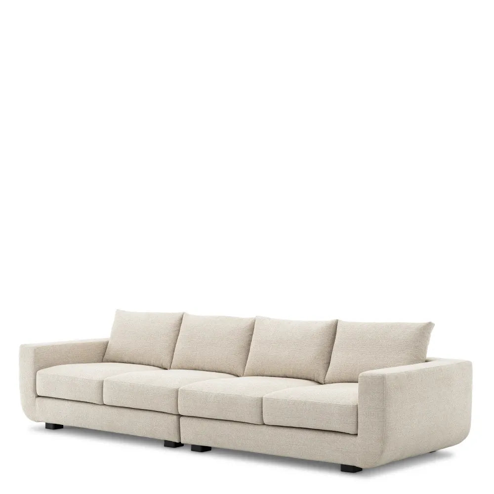 Canapea tapitat cu Stofa Nuoro Bej L324xA104xH82cm Brighton Eichholtz