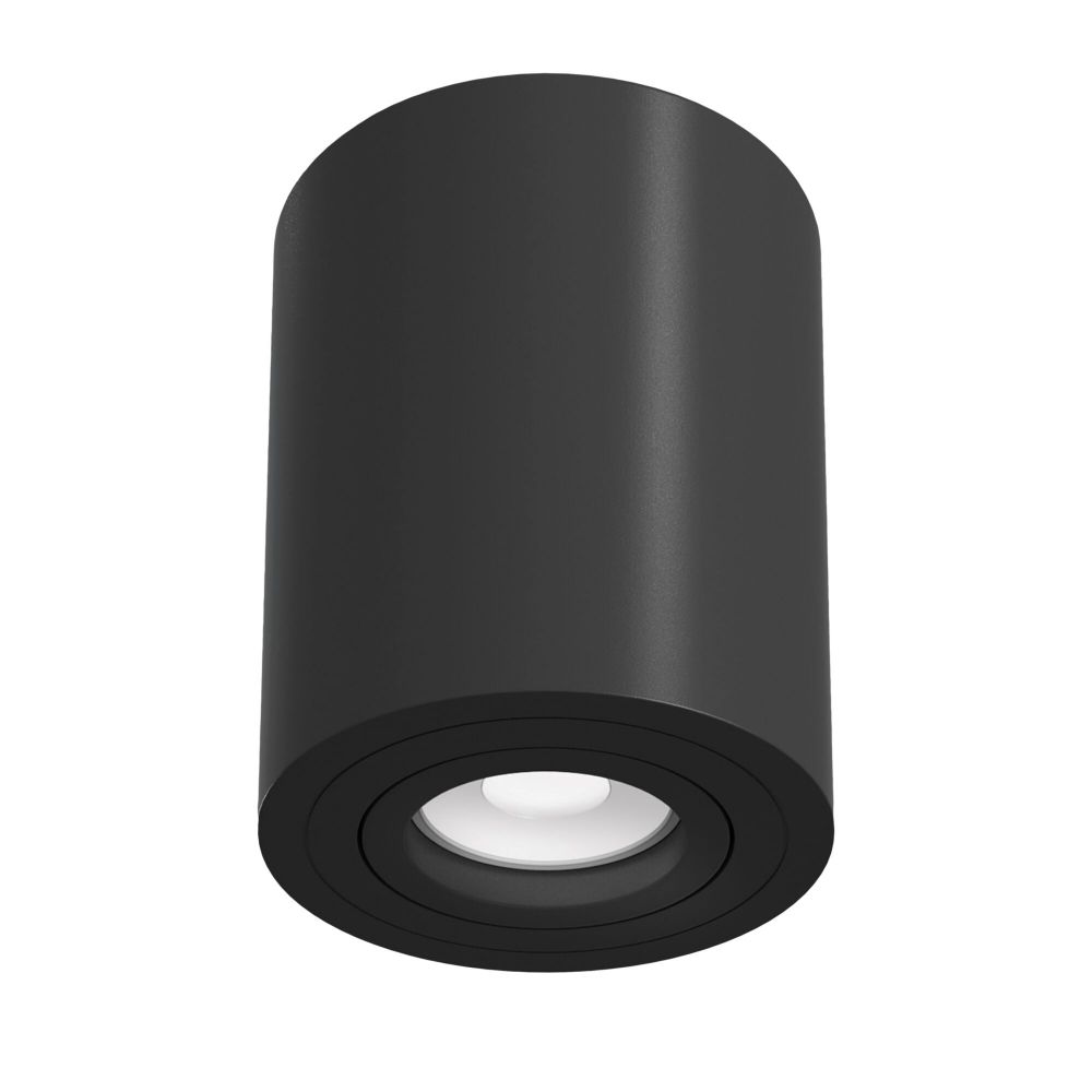 Spot aplicat din Aluminiu Negru D9xH12cm Alfa
