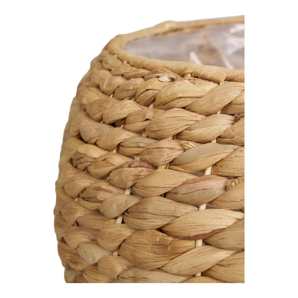 Cos de depozitare impletit natural Maro/Transparent H34,5xL34,5cm Denia
