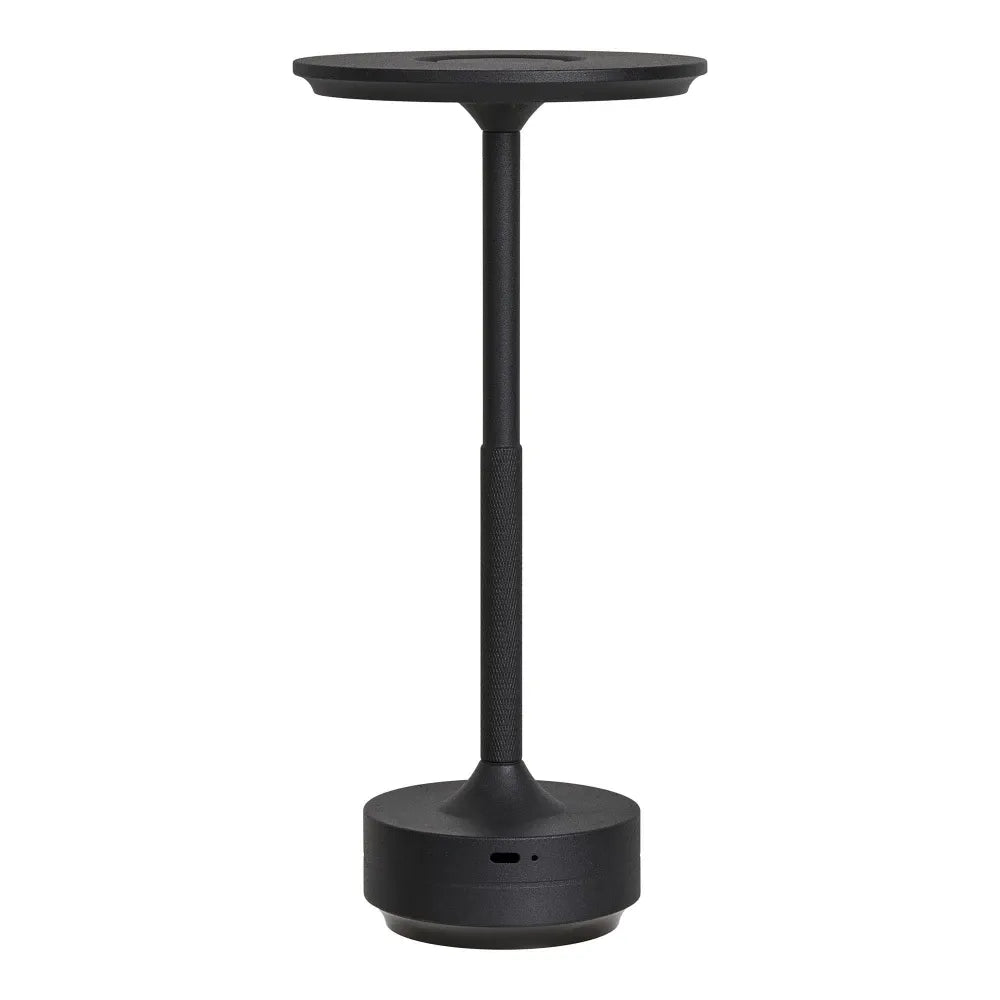 Veioza reincarcabila din Aluminiu Negru H28,5xD13cm Lyneham