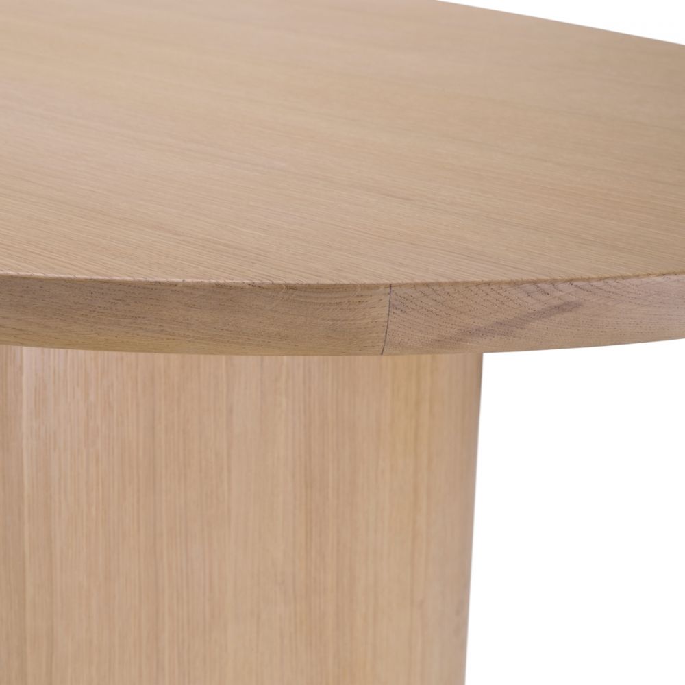 Masa Oval Lindner Eichholtz din Furnir de stejar Bej de 6-8 persoane L259.5xH77cm