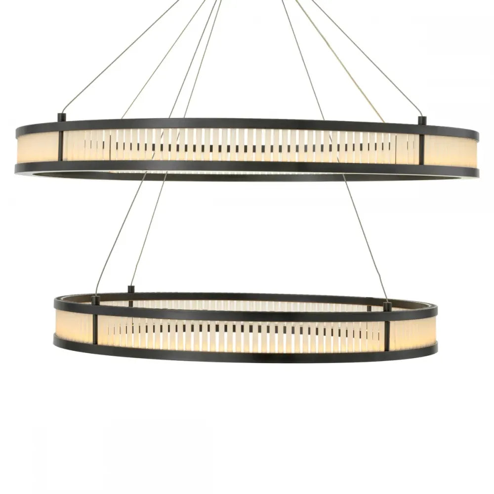 Candelabru din Metal Bronz si Sticla Transparent H250xD85/70cm Damien Double Eichholtz
