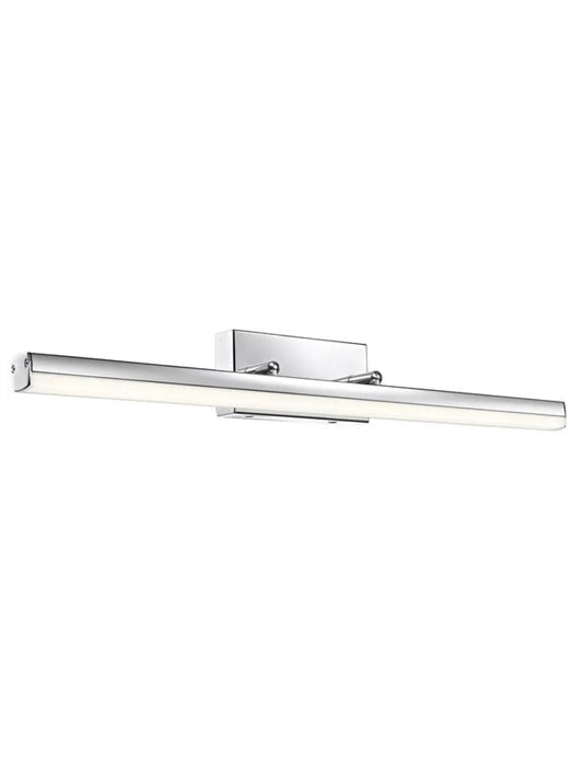 Aplica de perete structura din Aluminiu Argintiu si abajur din Acrilic Alb H7.5xL63cm IP44 18W 1922lm 3000k VANESE