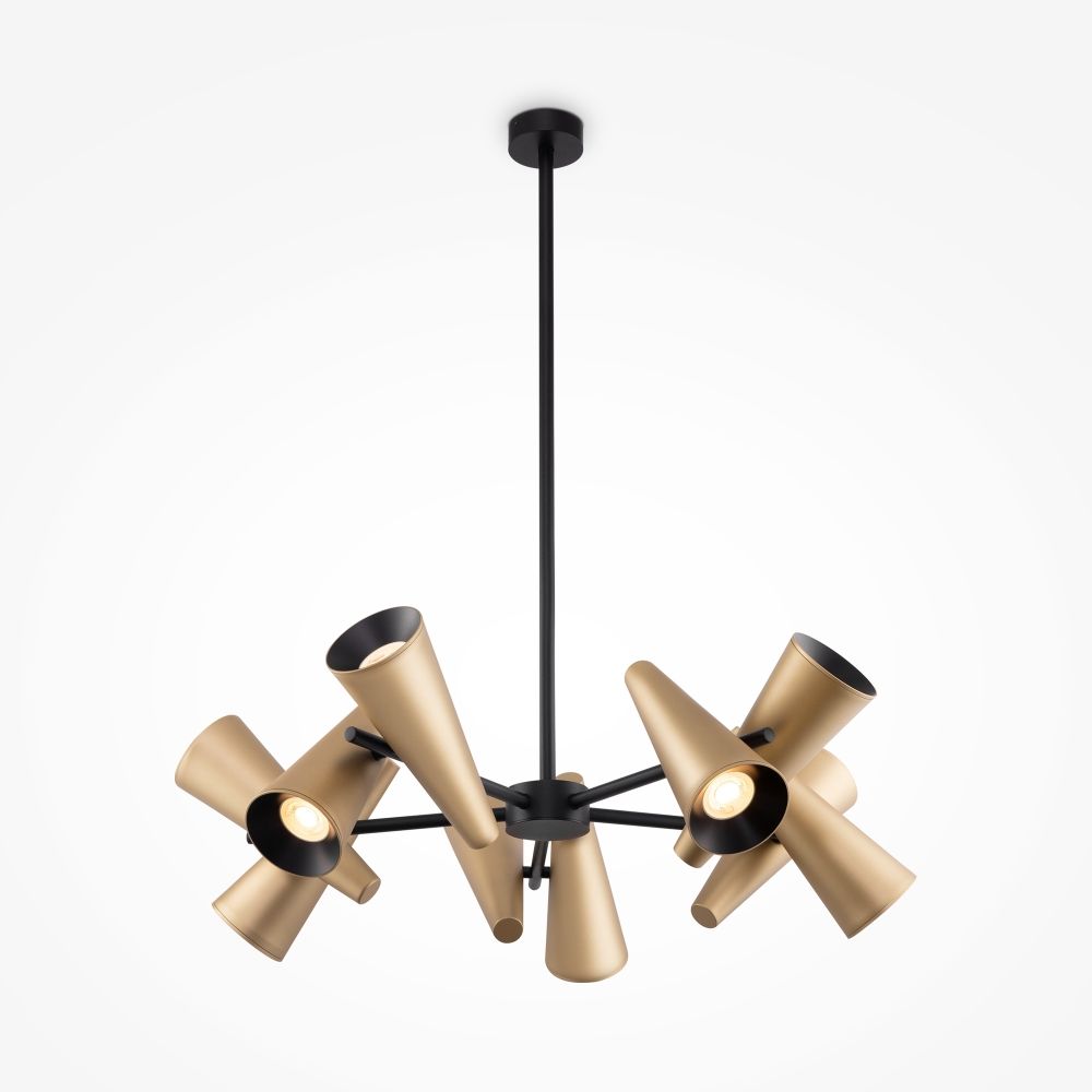 Lustra din Metal Alama cu 10 becuri GU10 50W D69xH86cm Giro