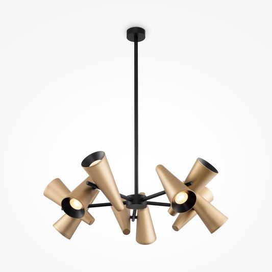 Lustra din Metal Alama cu 10 becuri GU10 50W D69xH86cm Giro