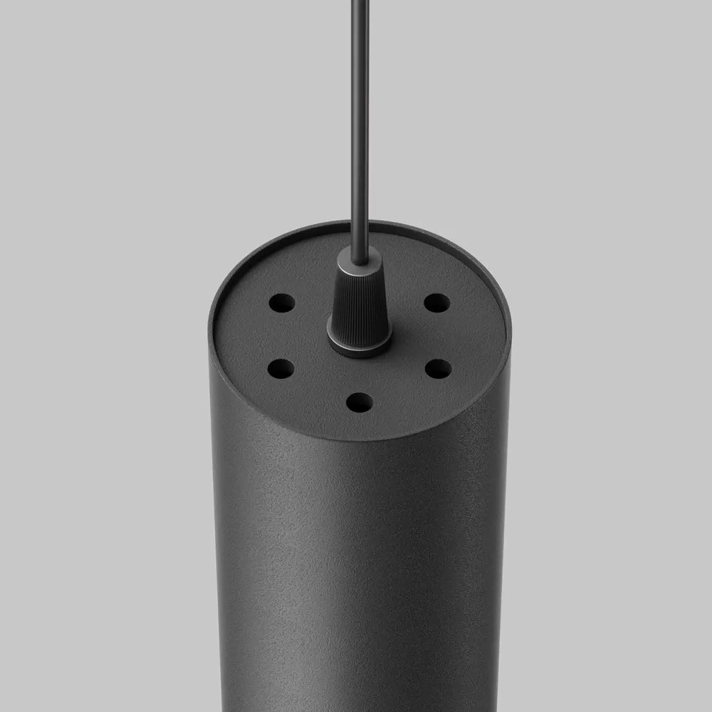 Pendul din Aluminiu Negru H133xD5cm IP 20 12W 900lm 3000k Focus LED