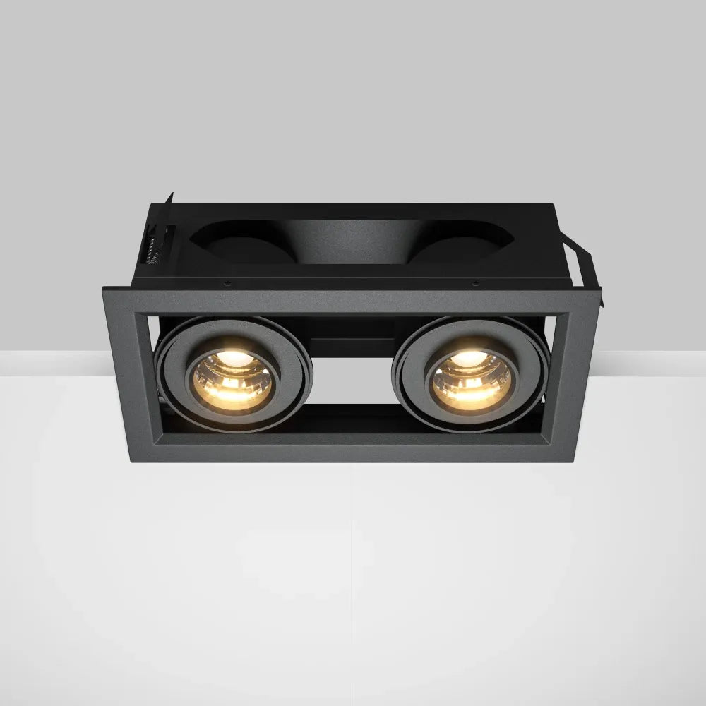 Spot incastrat din Aluminiu Negru H7.5xL19.4cm 20W Metal Modern