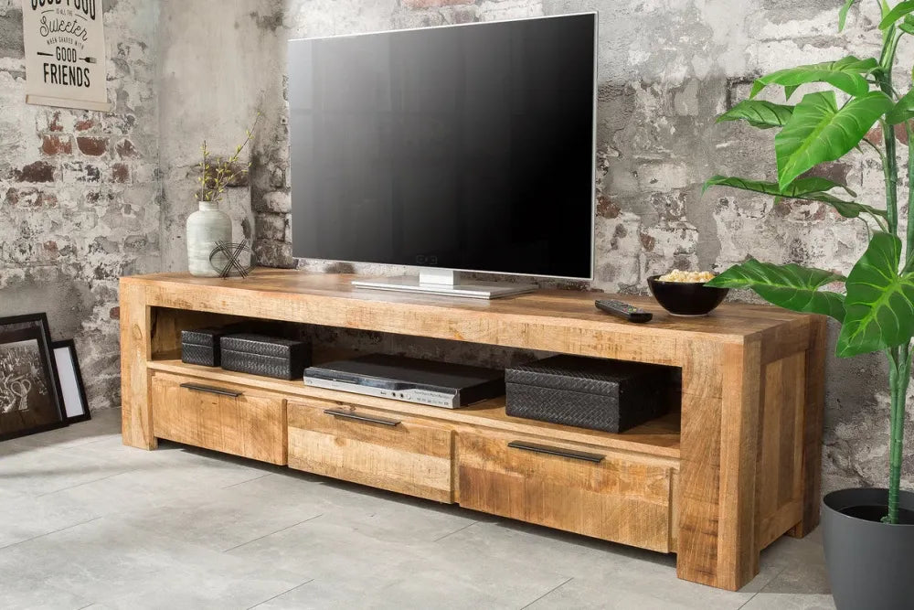 Comoda TV din Lemn de mango Maro L170xH45cm IRON CRAFT
