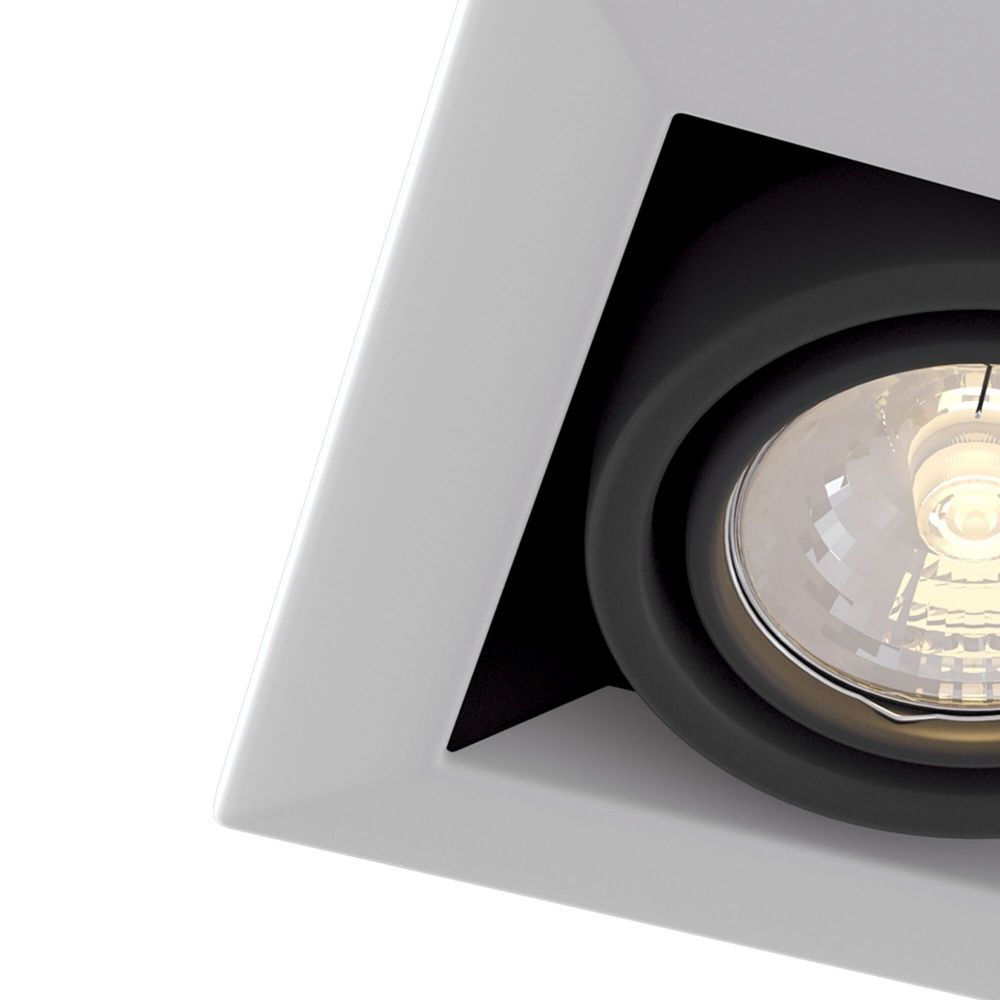 Spot incastra din Metal Alb L13xH8cm Metal Modern
