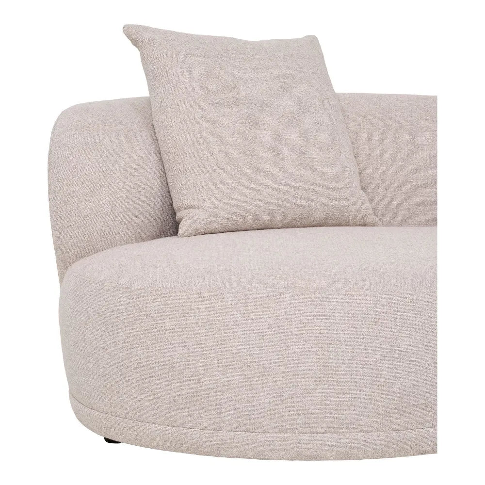 Coltar cu orientare dreapta tapitat cu Stofa Bej L294xH69cm Kingston