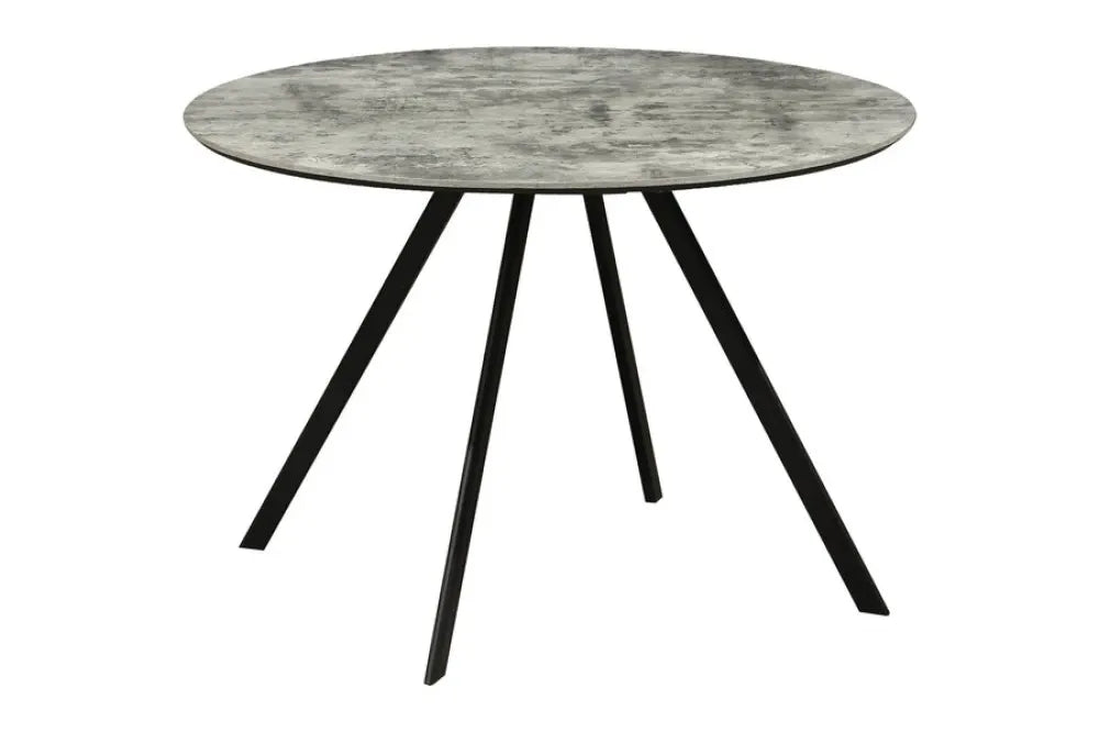 Masa din PAL Gri si Metal Negru D100xH75cm ATELIER