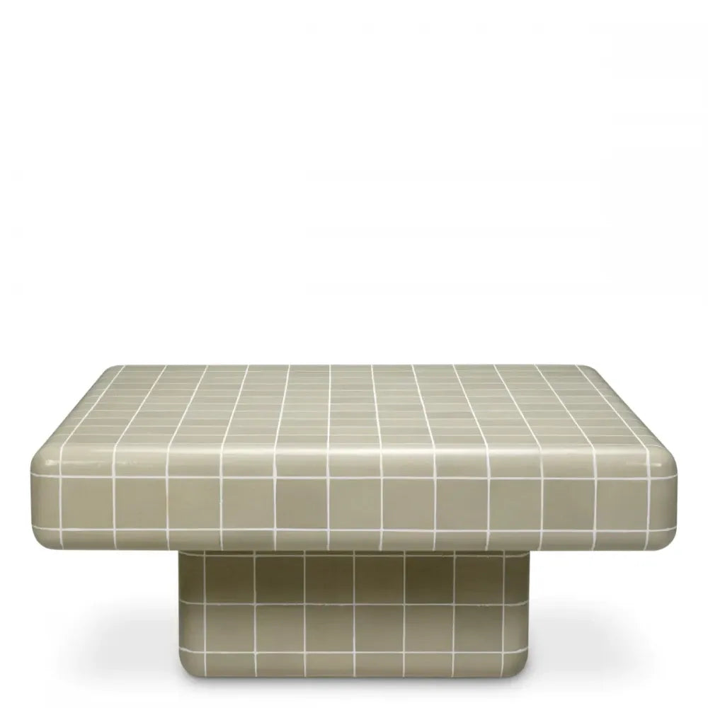 Masuta de cafea pentru exterior din Beton armat cu fibra de sticla Gri H42.5xL98cm Mateo Eichholtz