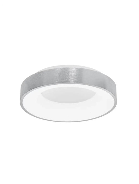 Plafoniera structura din Aluminiu Argintiu si abajur din Acrilic Alb H9xL38cm IP20 30W 1845lm 3000k RANDO THIN